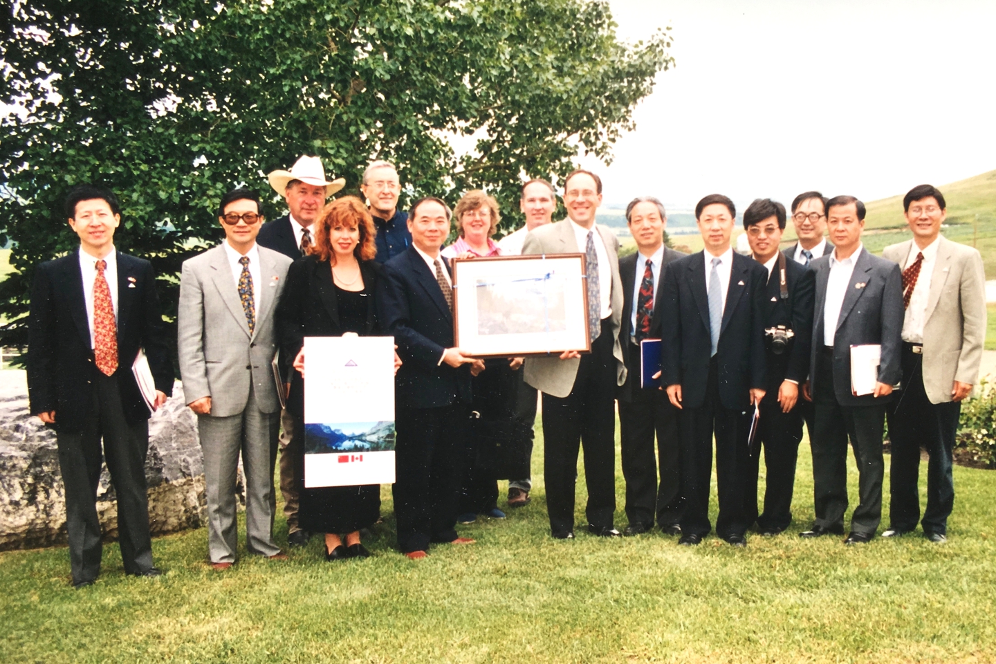Chinese Delegation at Alta Genetics, 1999
